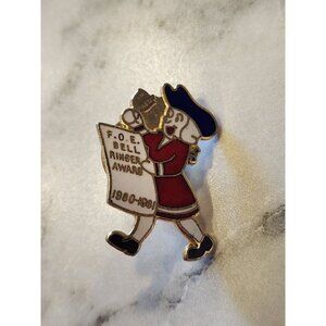 Vintage F.O.E. Fraternal Order of Eagles Bell Ringer Award 1980-1981 Enamel Pin